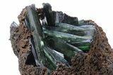 Emerald-Green Vivianite Crystals in Phosphatic Nodule - Brazil #218181-4